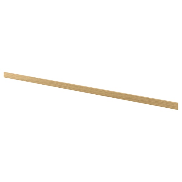 VOXTORP rounded deco strip/moulding, oak effect, 221 cm