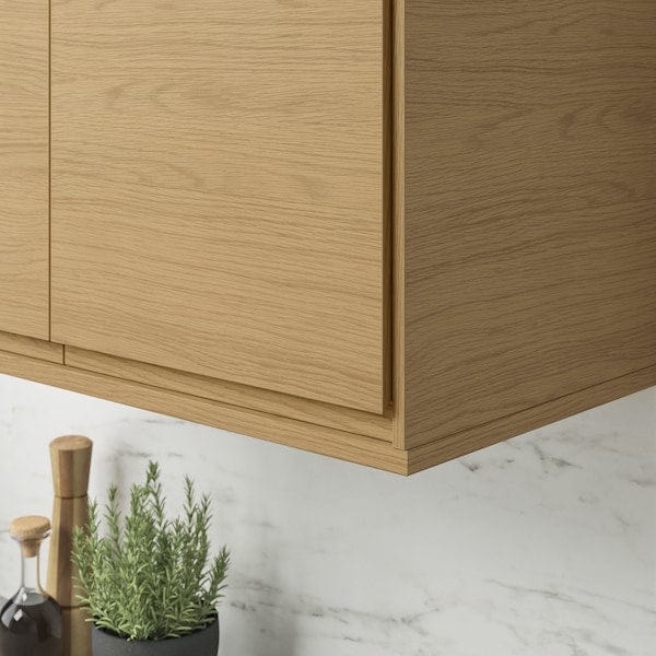 Ikea VOXTORP - Rounded deco strip/moulding, oak effect, 221 cm