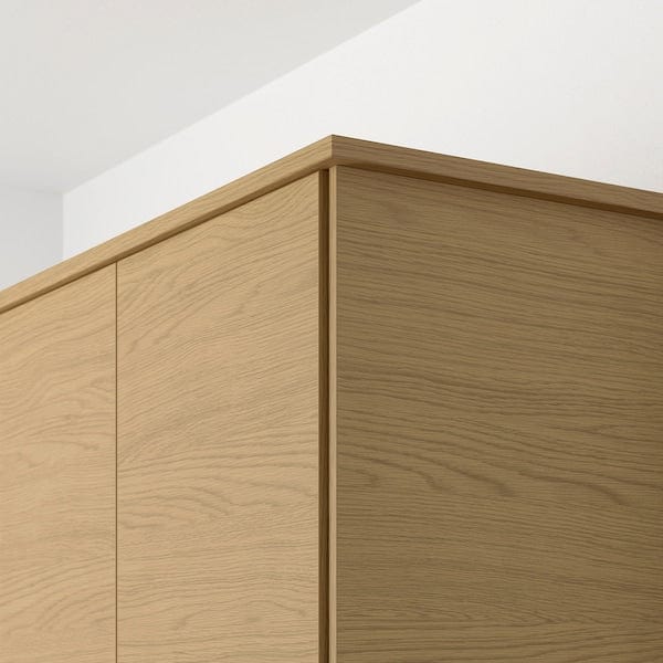 Ikea VOXTORP - Rounded deco strip/moulding, oak effect, 221 cm
