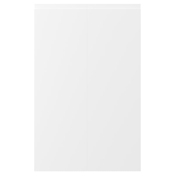 VOXTORP 2-p door f corner base cabinet set, right-hand matt white, 25x80 cm