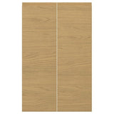VOXTORP 2-p door f corner base cabinet set, right-hand/oak effect, 25x80 cm