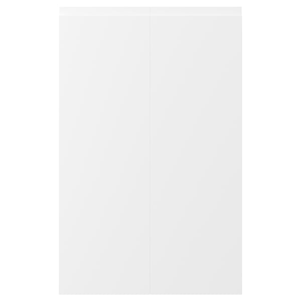 VOXTORP 2-p door f corner base cabinet set, left-hand matt white, 25x80 cm