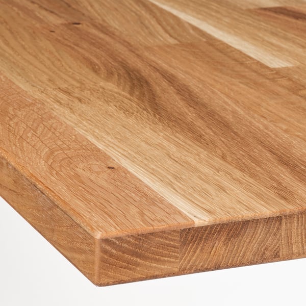 VRENA worktop, oak/veneer, 246x2.8 cm