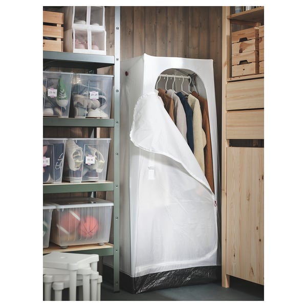 VUKU wardrobe, white, 74x51x149 cm