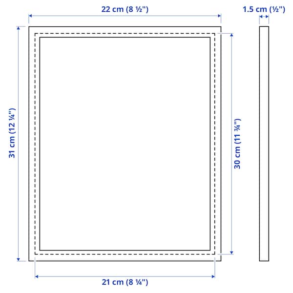 Ikea YLLEVAD - Frame, white, 21x30 cm