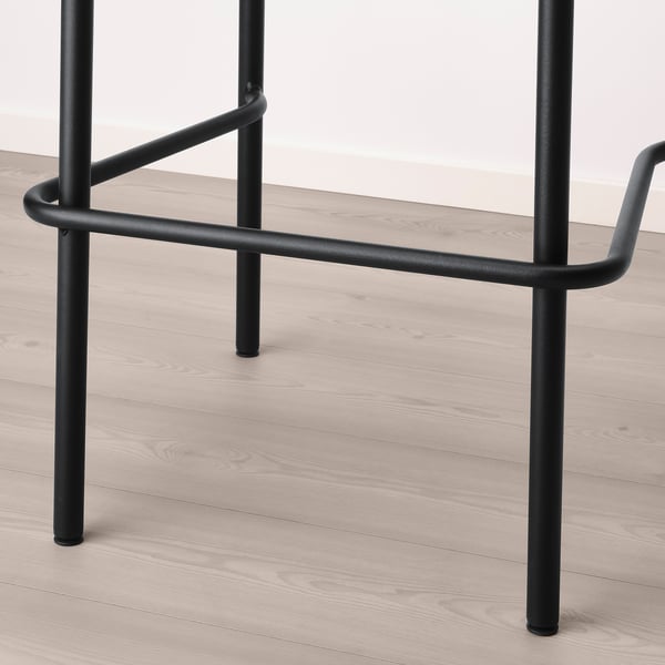 YNGVAR bar stool, anthracite, 75 cm