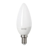 LEDARE LED bulb E14 400 lumen, warm dimming/chandelier opal white