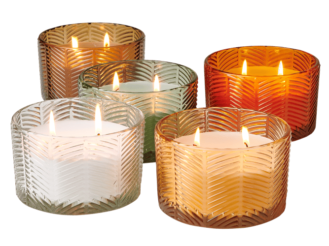 Casa CITRONELLA CANDLE/GL.Ø13 5COL