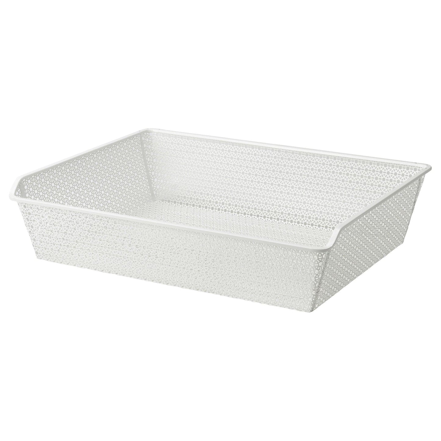 Ikea KOMPLEMENT Metal basket - patterned/white 75x58 cm ,