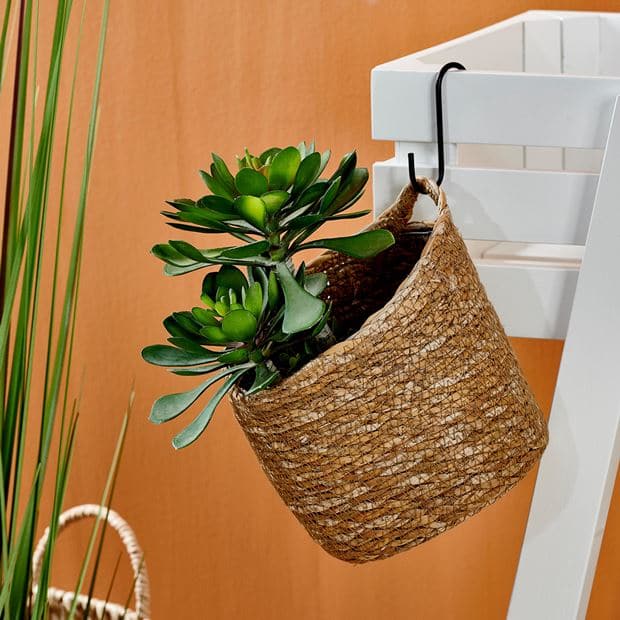 Casa ATLANTIC Natural hanging pot H 14 cm - Ø 14 cm