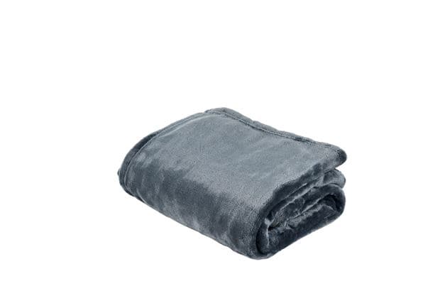 Casa FLANNEL Gray plaid, W 130 x L 160 cm