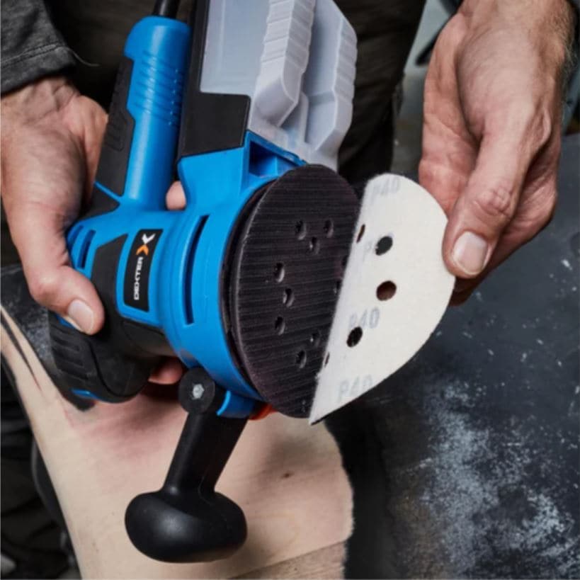 Bricocenter DEXTER 350W ROTO-ORBITAL SANDER 125MM BACKING PAD WITH DUST EXTRACTION SYSTEM