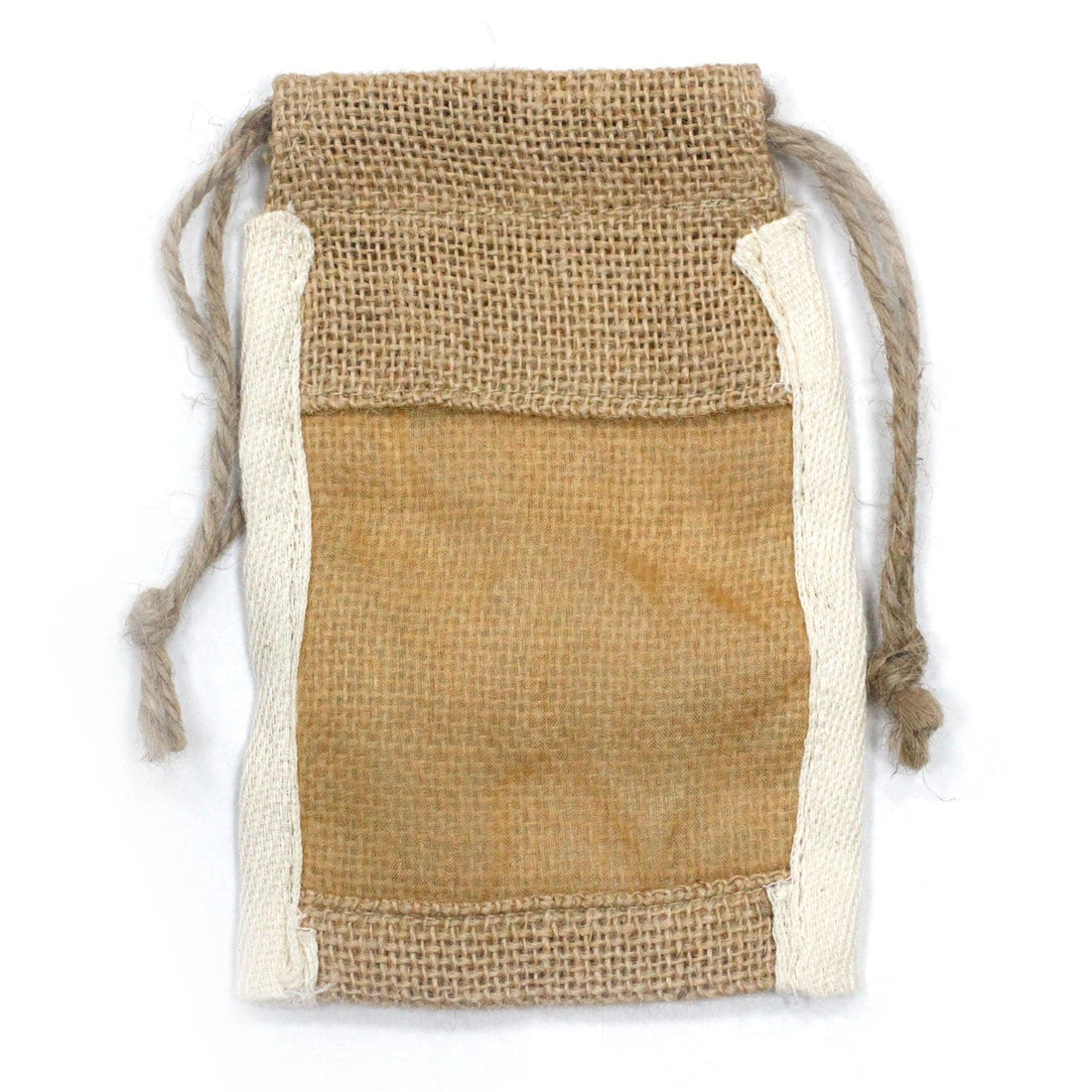 Small Washed Jute Pouch - 10x15cm - best price from Maltashopper.com NATWP-05