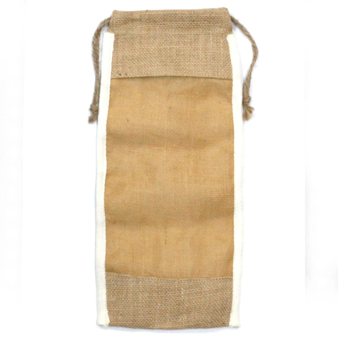 Long Washed Jute Pouch - 35x15cm - best price from Maltashopper.com NATWP-08