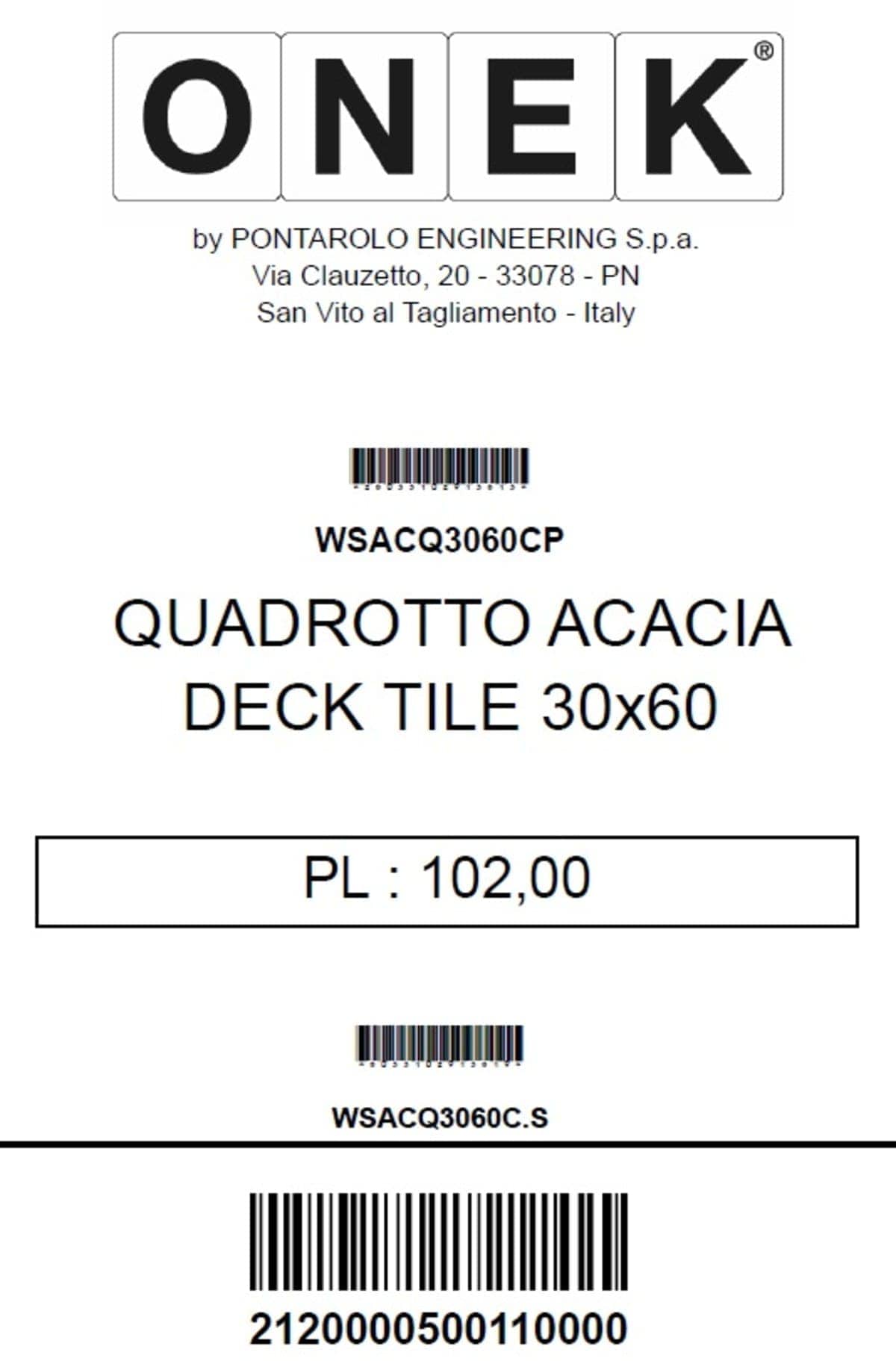 Bricocenter ACACIA TILE 30X60CM