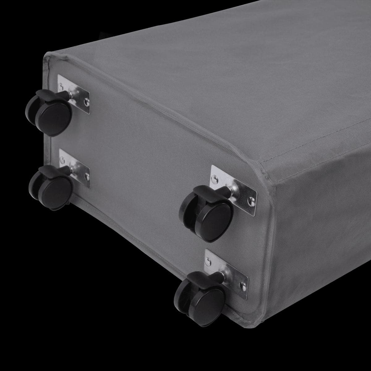 Bricocenter ROLLER SLIM LINEN RACK WITH WHEELS GREY FABRIC W 39 D 18,5 H 60 CM