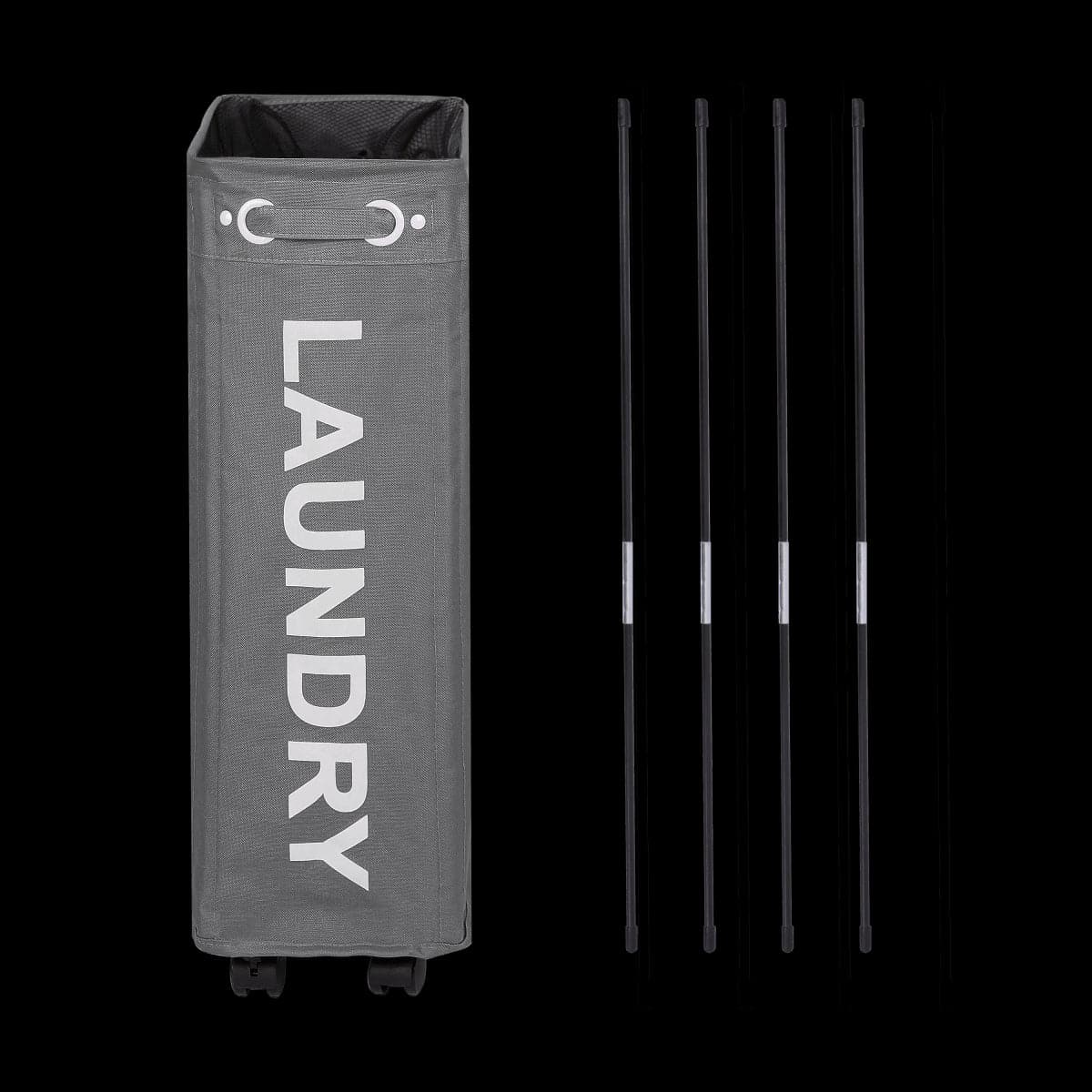 ROLLER SLIM LINEN RACK WITH WHEELS GREY FABRIC W 39 D 18,5 H 60 CM - Premium Laundry Rack from Bricocenter - Just €31.99! Shop now at Maltashopper.com