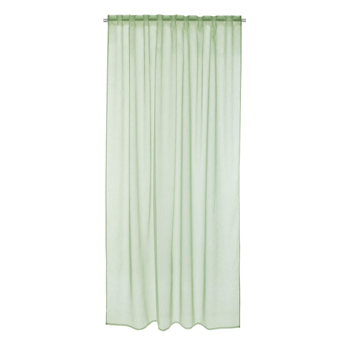 SOFTY GREEN FILTER CURTAIN 200X280 CM WITH HIDDEN LOOP AND WEBBING - best price from Maltashopper.com BR480009478