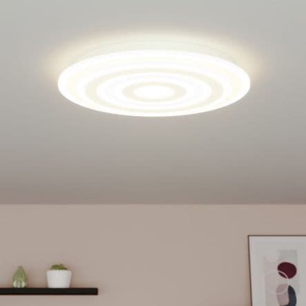 REGALIS METAL CEILING LAMP WHITE D50 LED 4000LM NATURAL LIGHT - best price from Maltashopper.com BR420006691