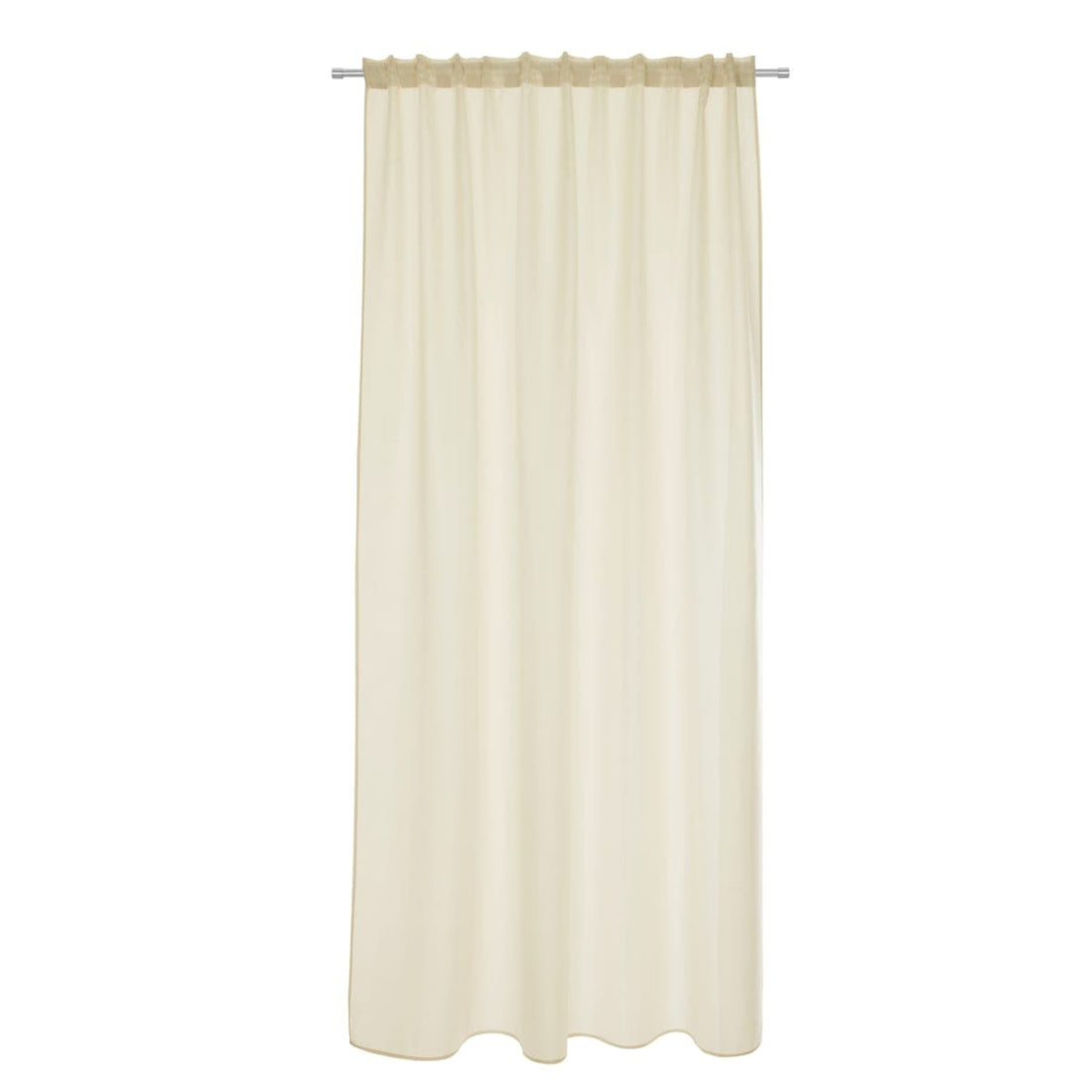BEIGE OPAQUE SILKA CURTAIN 200X280 CM WITH CONCEALED LOOP AND WEBBING - best price from Maltashopper.com BR480009479