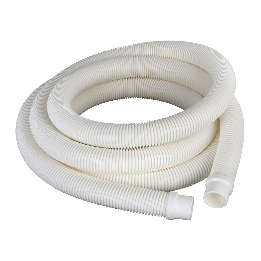WHITE POOL FILTER HOSE 4M TWO ENDS 38MM