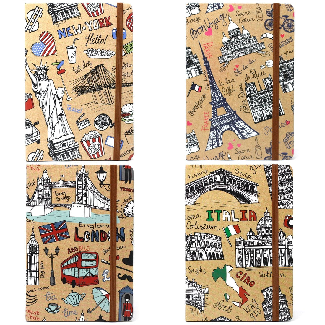 Cool A5 Notebook - Lined Paper - Travel - best price from Maltashopper.com CNB-09