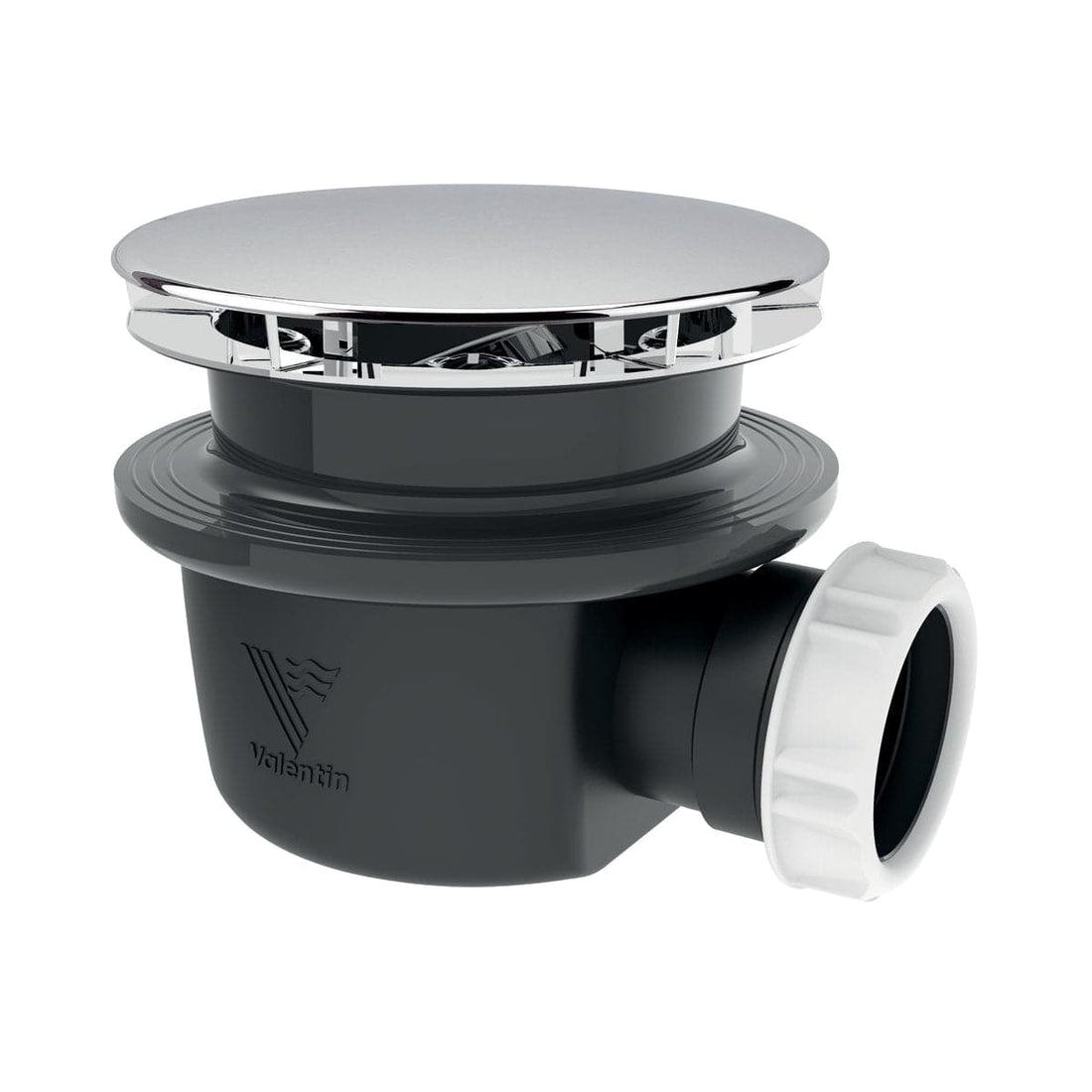 SHOWER TRAP DIA 90 MM EXTRA FLAT H 60 MM CLAMPING UP TO 25 MM PLASTIC WITH DRAIN - best price from Maltashopper.com BR430001309