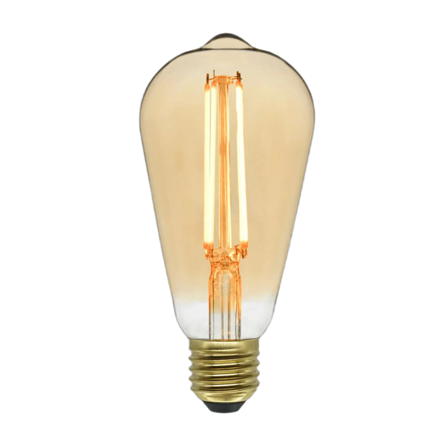 Bricocenter DECORATIVE LED BULB E27= 60W PEAR AMBER