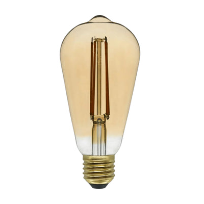 Bricocenter DECORATIVE LED BULB E27= 60W PEAR AMBER