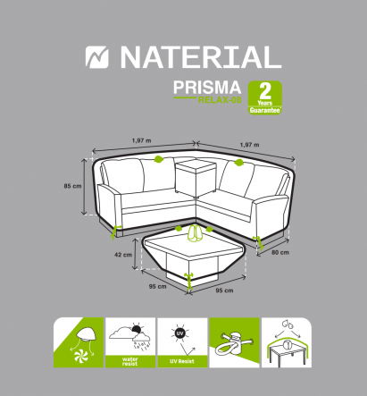 Bricocenter COVER FOR DAVOS NATERIAL CORNER SET
