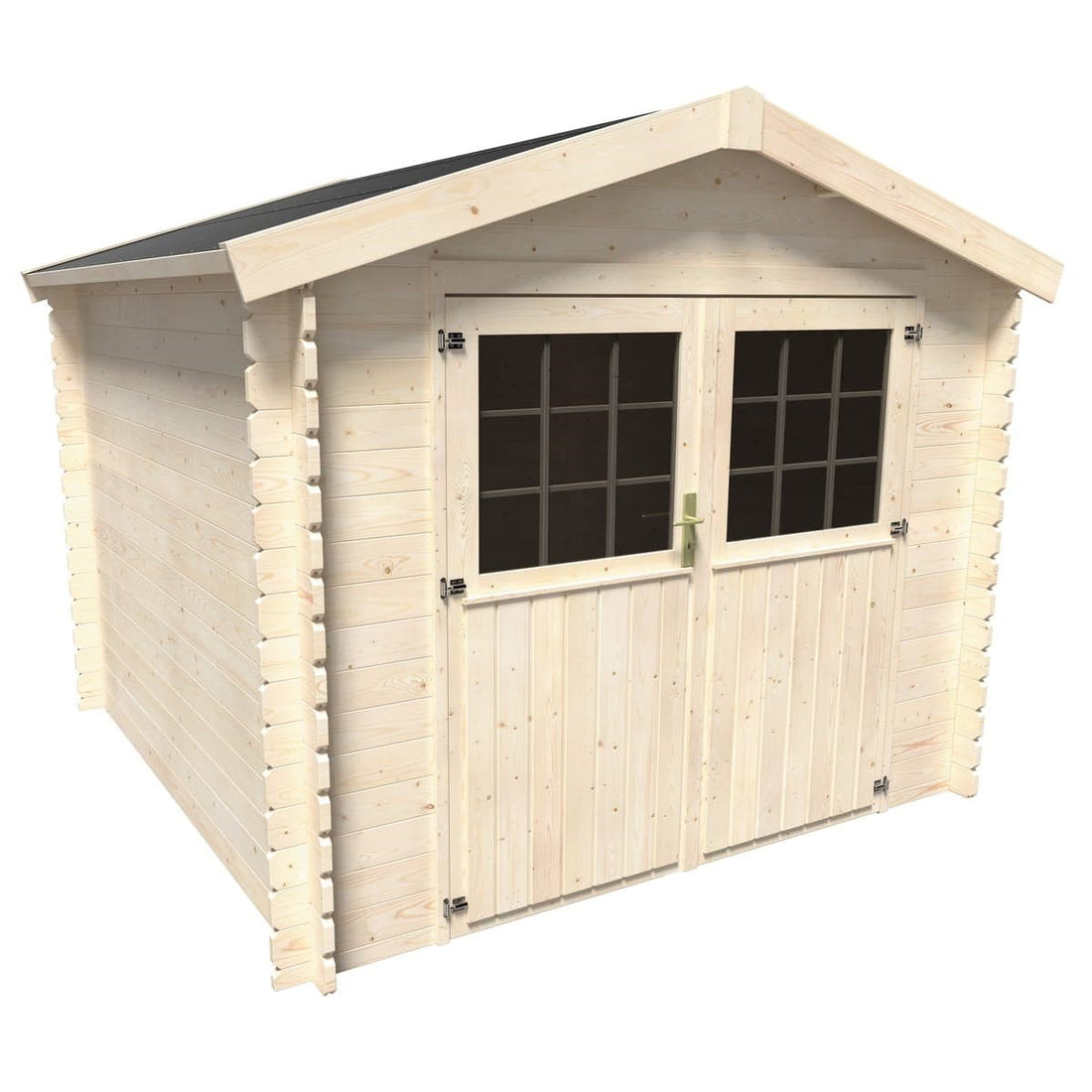 WOODEN HOUSE PRIMULA 28 MM THICK EXTERNAL DIMENSIONS 268X268X229H WITHOUT FLOOR