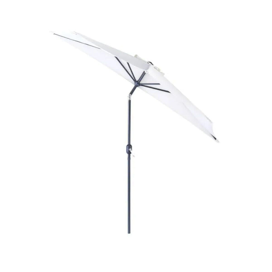 Bricocenter Half round balcony umbrella arkea Naterial in aluminum 270X135 white