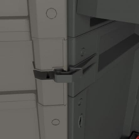 Bricocenter HIGH ALL-SHELF CUPBOARD 2 DOORS 3 NON-ADJUSTABLE SHELVES 68X39X166H LOAD CAPACITY 15KG DARK GREY