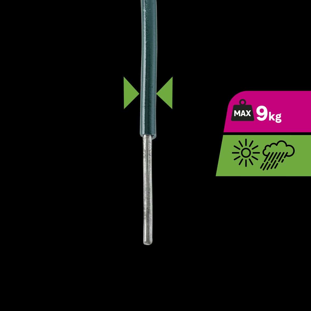 Bricocenter ACC PLAST WIRE GREEN D1.5/2.7MM 20M