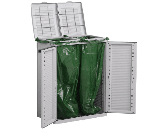 Bricocenter ECOLINE 2 GREY RESIN RECYCLING CABINET W68XP39XH88,7