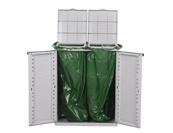 Bricocenter ECOLINE 2 GREY RESIN RECYCLING CABINET W68XP39XH88,7