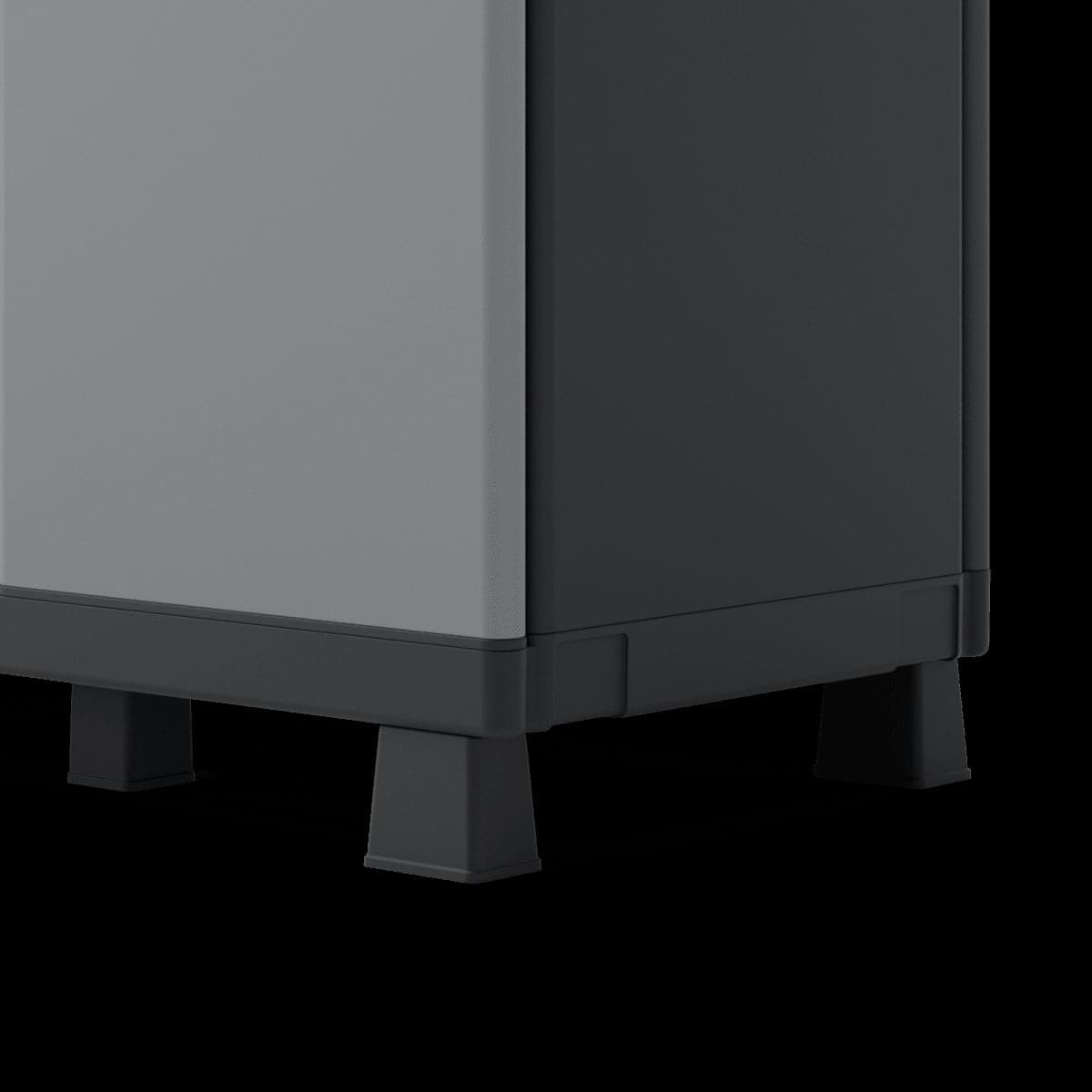 Bricocenter LOW RESIN CUPBOARD CM91,5X68X39CM SPACEO GREY