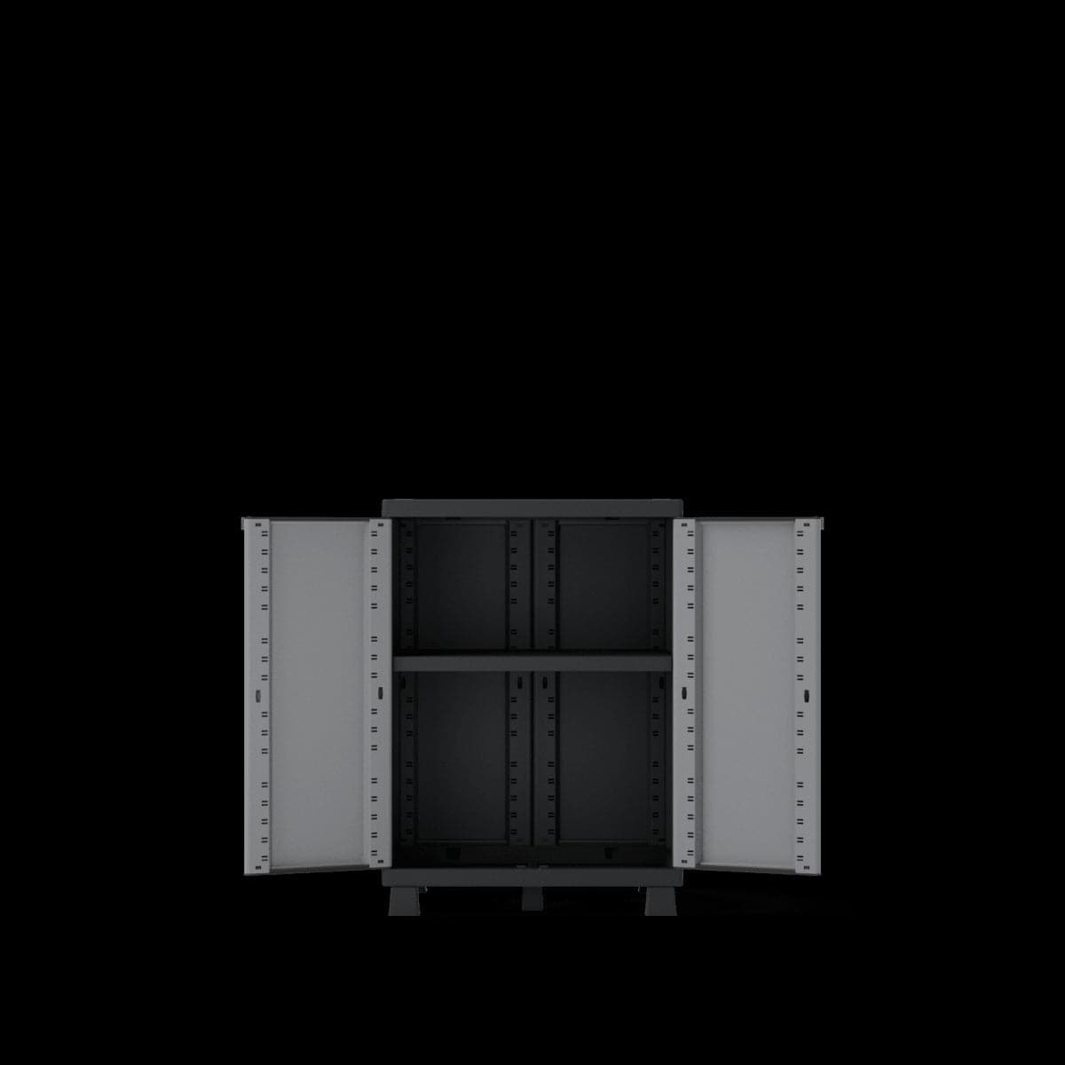 Bricocenter LOW RESIN CUPBOARD CM91,5X68X39CM SPACEO GREY