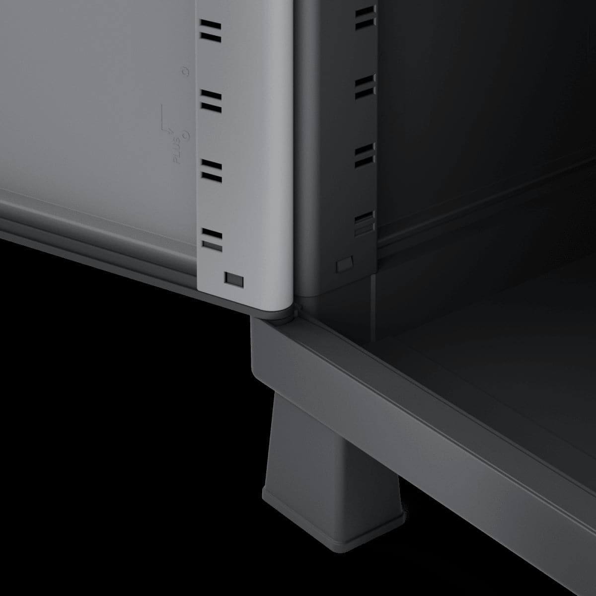 Bricocenter HIGH TRANSFORMABLE RESIN WARDROBE 170X68X39CM SPACEO GREY