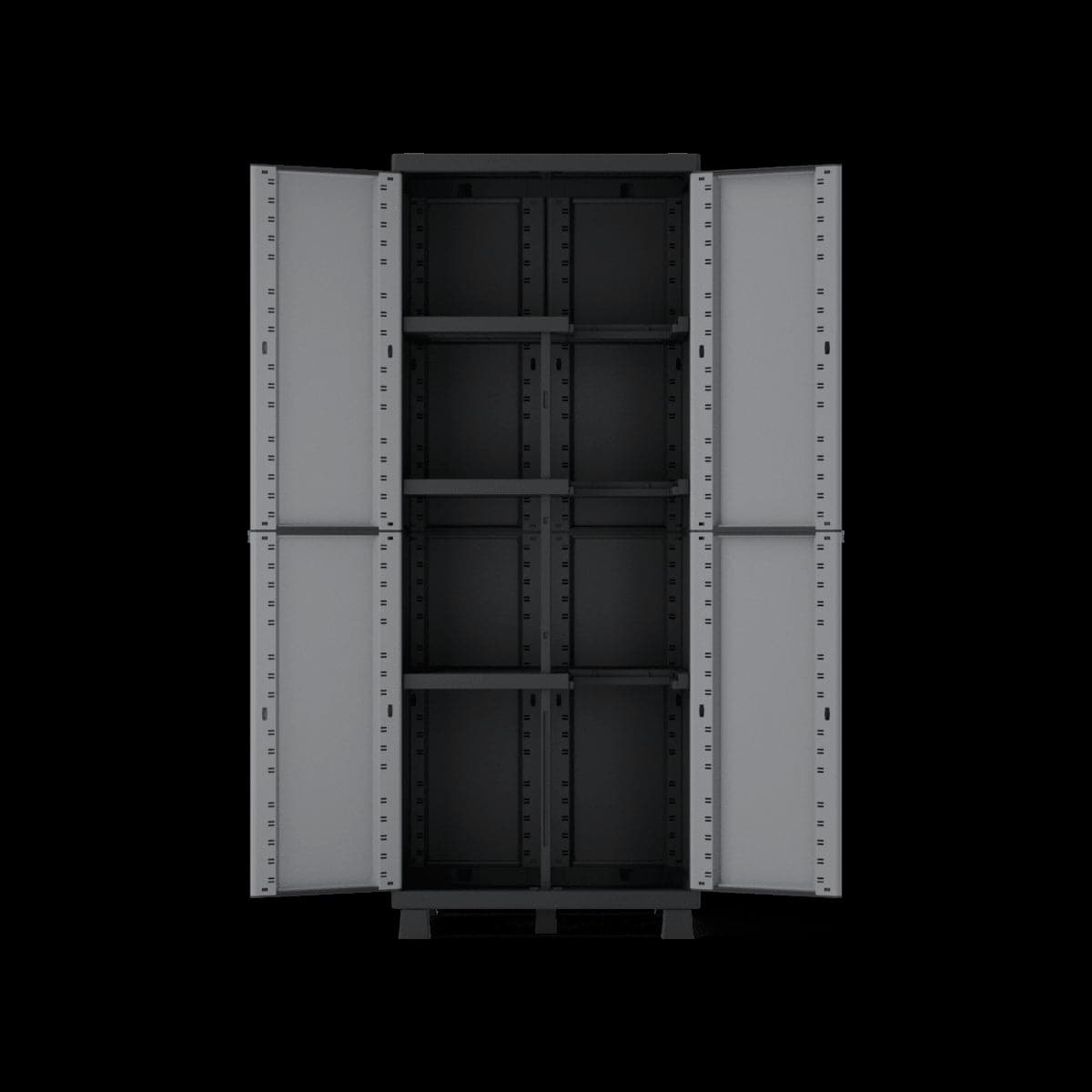 Bricocenter HIGH TRANSFORMABLE RESIN WARDROBE 170X68X39CM SPACEO GREY
