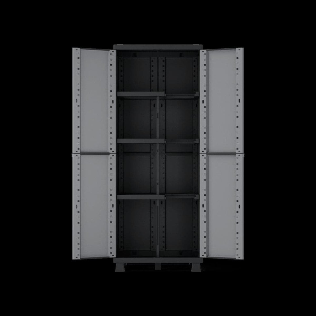 HIGH TRANSFORMABLE RESIN WARDROBE 170X68X39CM SPACEO GREY - best price from Maltashopper.com BR440002902