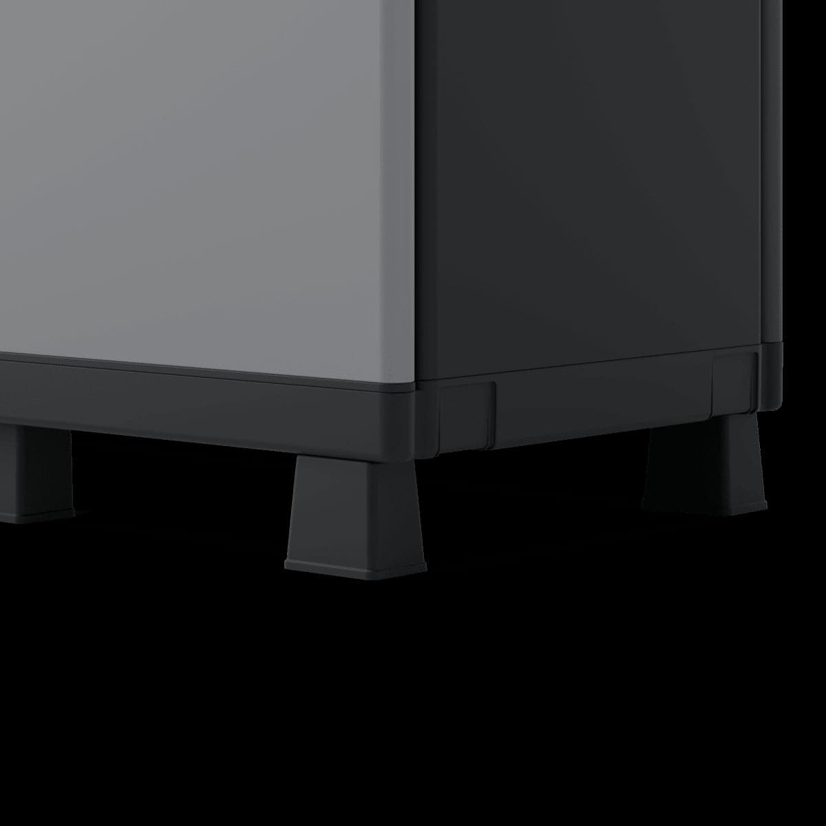 3-DOOR RESIN CUPBOARD 170X102X39CM SPACEO GREY - best price from Maltashopper.com BR440002904