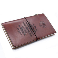 Handmade Leather Journal - True Friends - Brown (80 pages) - best price from Maltashopper.com MSJ-05