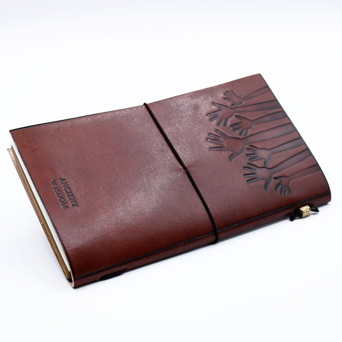 Handmade Leather Journal - True Friends - Brown (80 pages) - best price from Maltashopper.com MSJ-05