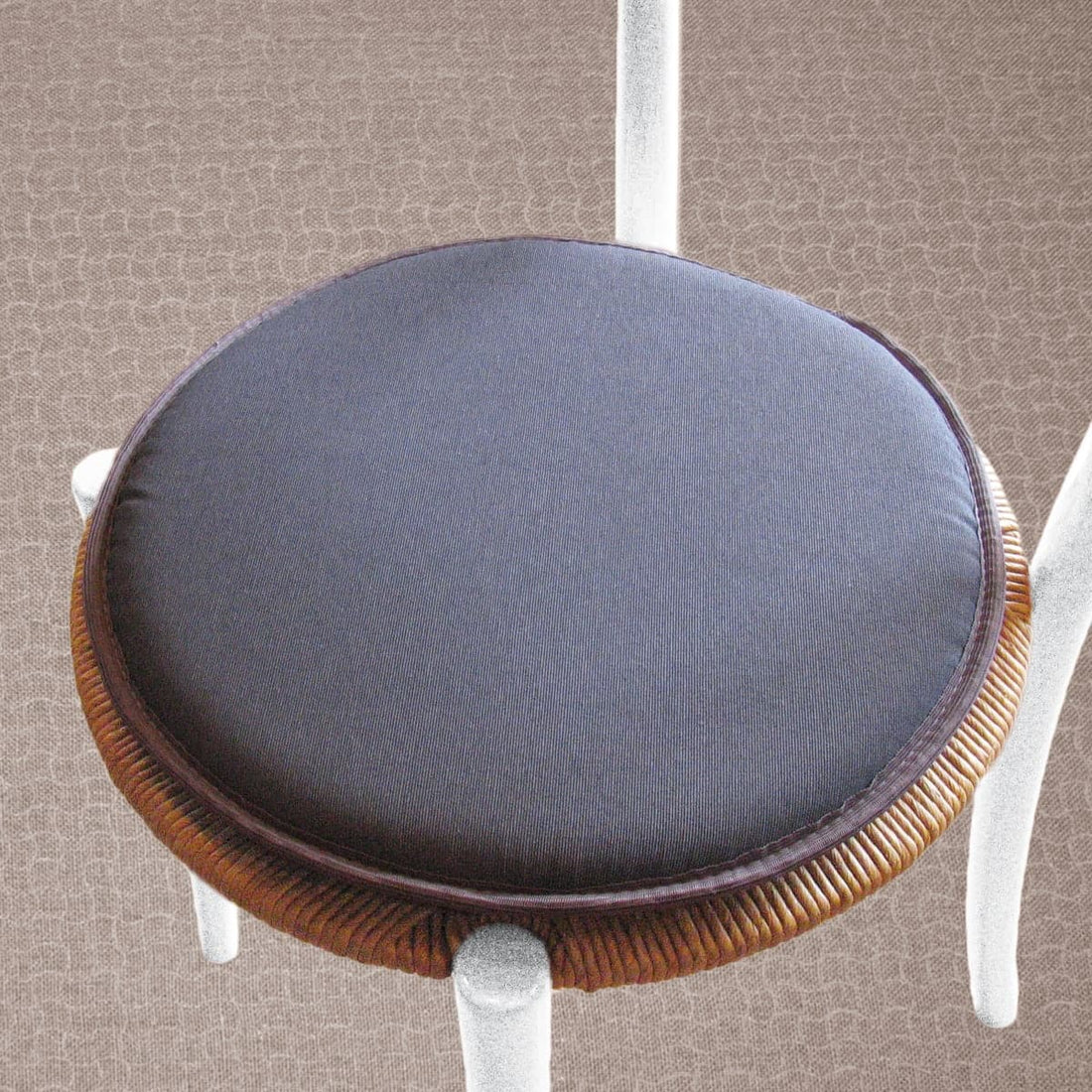 ROUND CHAIR COVER WITH NON-SLIP BACK GREY - best price from Maltashopper.com BR480006592