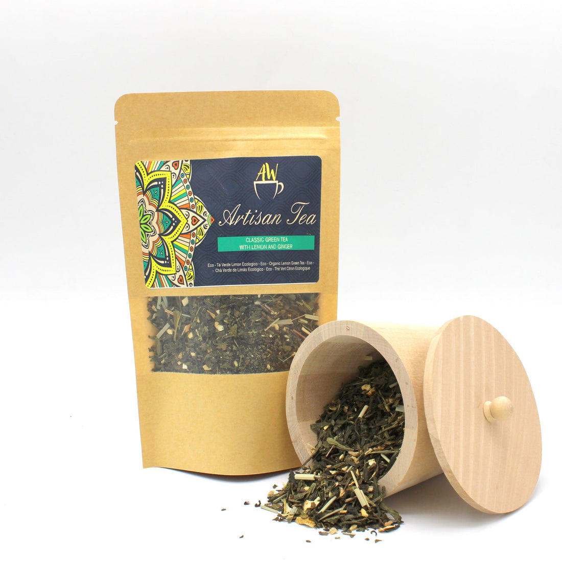 50g BIO Classic Green Tea with Lemon and Ginger - best price from Maltashopper.com ARTEAP-16
