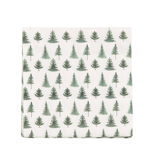 CONIFER FOREST Set of 20 paper napkins in various colors W 33 x L 33 cm - best price from Maltashopper.com CS677845