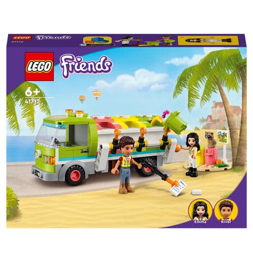 LEGO Friends Recycling Truck Set Includes Garbage Sorting Bins, Emma and River Mini Dolls