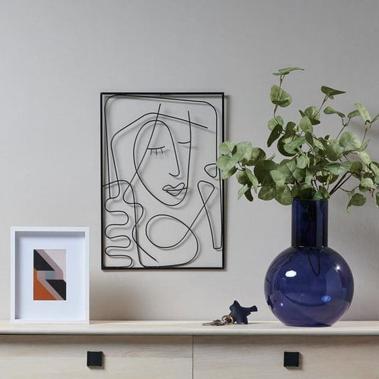 Casa SEÑORITA Black wall decoration H 50 x W 35 cm