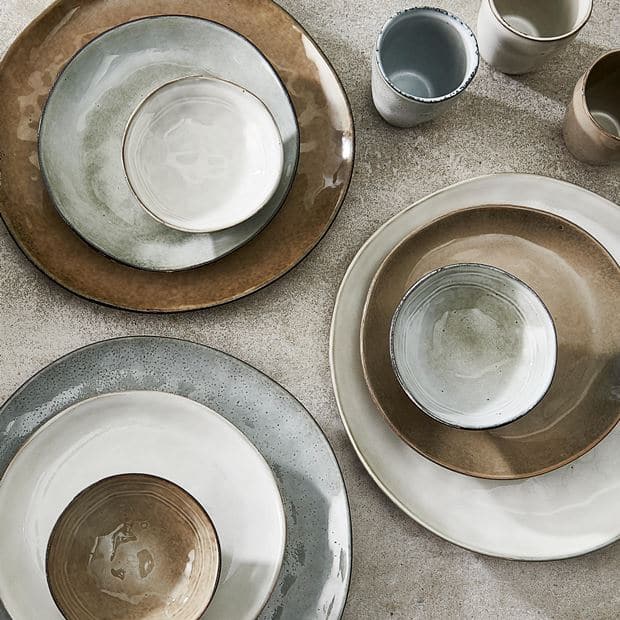 Casa EARTH MARL Cream dessert plate, Ø 20 cm